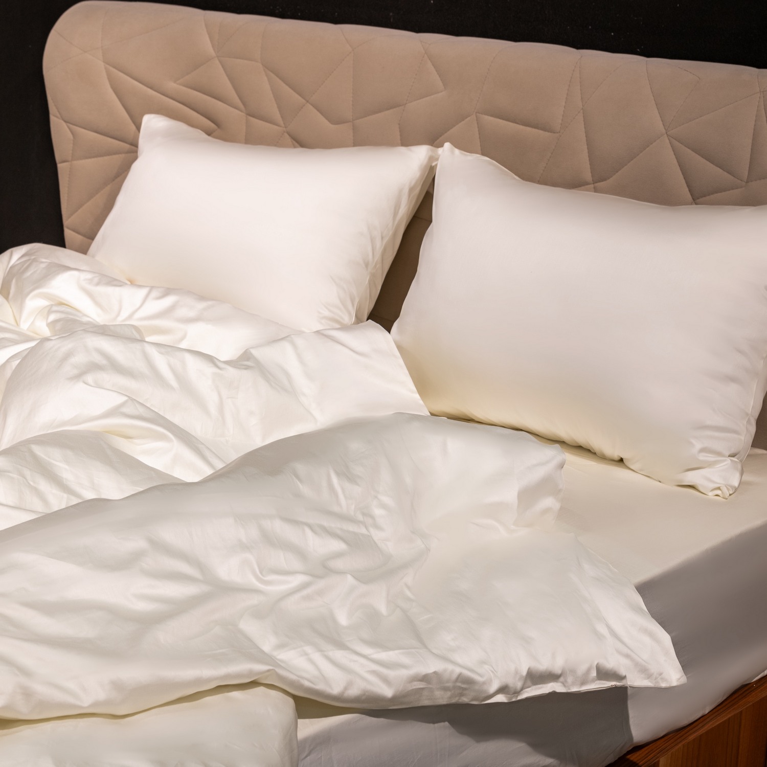 Фото Комплект постельного белья Сатин Easy art.Ivory в интернет-магазине HP Linen