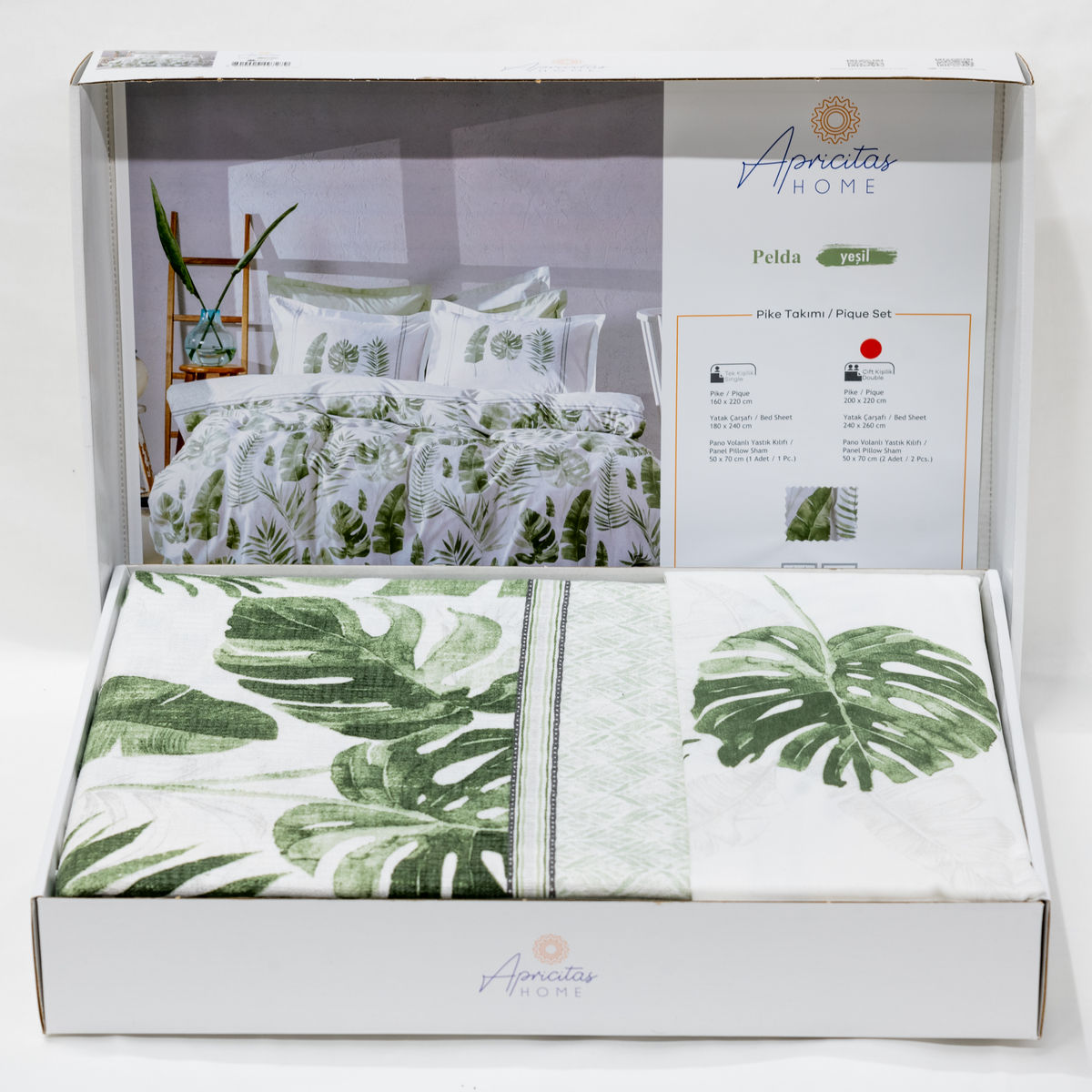 Фото Комплект постельного белья Pelda art. Green в интернет-магазине HP Linen